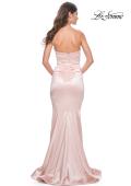 Picture of: Stretch Satin Gown with Draped Sweetheart Neckline in Champagne, Style: 31915, Detail Picture 20