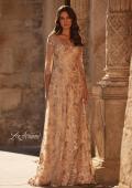 Picture of: Beautiful Lace Mother of the Bride Gown with V Neckline in Champagne, Style: 30803, Main Picture