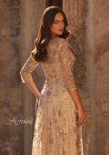 Picture of: Beautiful Lace Mother of the Bride Gown with V Neckline in Champagne, Style: 30803, Detail Picture 2
