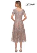 Picture of: Tea Length Mother of the Bride Dress with Short Sleeves, Style: 29830, Detail Picture 5