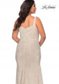 Picture of: Long Sequin Plus Size Prom Dress for Curves in Champagne, Style: 28875, Detail Picture 3