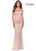 Picture of: Chic Strapless Liquid Jersey Gown with Ruching in Champagne, Style: 31189, Main Picture
