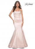 Picture of: Strapless Mermaid Stretch Satin Prom Dress in Champagne, Style: 31980, Main Picture