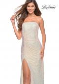 Picture of: Strapless Ruched Sequin Gown in Gorgeous Colors, Style: 29675, Detail Picture 13