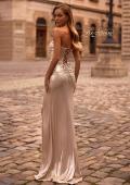 Picture of: Stunning Metallic Prom Dress with Sweetheart Neckline in Champagne , Style: 32757, Back Picture
