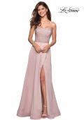 Picture of: Floor Length Prom Dress with Beaded Bust Detail in Champagne, Style: 27293, Detail Picture 2