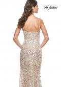 Picture of: Stunning Sequin Rhinestone Pattern Prom Dress in Champagne, Style: 32077, Detail Picture 6