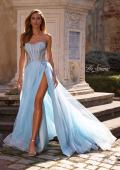 Picture of: Tulle A-line Prom Dress with Beautiful Rhinestone Side Detail in Cloud Blue, Style: 32767, Main Picture