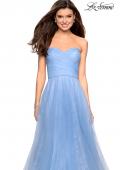 Picture of: Strapless Lace Ball Gown with Sweetheart Neckline in Cloud Blue, Style: 27135, Detail Picture 1