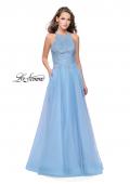 Picture of: High Neck Tulle A-line Prom Dress with Pockets in Cloud Blue, Style: 26250, Main Picture