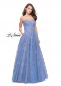 Picture of: Strapless A-line Prom Dress with Tulle in Cloud Blue, Style: 25925, Detail Picture 1