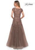 Picture of: Long Tulle Gown with Intricate Lace Detailing, Style: 26907, Detail Picture 4