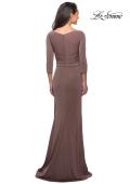 Picture of: 3/4 Sleeve Long Jersey Dress with Sweetheart Neckline, Style: 26955, Detail Picture 4