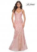 Picture of: Mermaid Sequin and Beaded Embellished Prom Dress in Pastels in Coral, Style: 32333, Main Picture