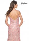 Picture of: Mermaid Sequin and Beaded Embellished Prom Dress in Pastels in Coral, Style: 32333, Detail Picture 4