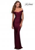 Picture of: Off the Shoulder Prom Dress with Sweetheart Neckline in Burgundy, Style: 28450, Main Picture
