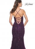 Picture of: Mermaid Prom Dress with Sequin Beaded Applique in Dark Berry, Style: 32033, Detail Picture 8