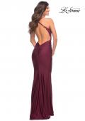 Picture of: Gorgeous Lace and Jersey Jewel Tone Prom Dress in Purple, Style: 30728, Detail Picture 3