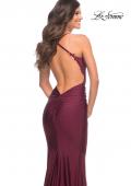 Picture of: Gorgeous Lace and Jersey Jewel Tone Prom Dress in Purple, Style: 30728, Detail Picture 7
