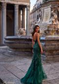 Picture of: Mermaid Sequin and Beaded Embellished Prom Dress in Dark Emerald, Style: 32049, Detail Picture 4
