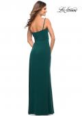 Picture of: Prom Dress with Side Cut Out and High Side Slit in Dark Emerald, Style: 30439, Detail Picture 13