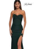 Picture of: Strapless Jersey Evening Dress with Unique Corset Top in Dark Emerald, Style: 32843, Detail Picture 13