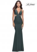 Picture of: Prom Dress with Cut Out Sides and Low Open Back in Dark Emerald, Style: 31228, Detail Picture 2