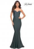 Picture of: Chic Jersey Gown with Sweetheart Neckline in Green, Style: 30549, Detail Picture 3