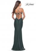 Picture of: Prom Dress with Cut Out Sides and Low Open Back in Dark Emerald, Style: 31228, Detail Picture 3