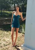 Picture of: Stretch Lace Short Dress with Bustier Top in Dark Berry, Style: 32625, Detail Picture 4