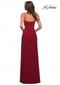 Picture of: Prom Dress with Side Cut Out and High Side Slit in Deep Red, Detail Picture 6