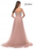 Picture of: Tulle Gown with Full Skirt and Rhinestone Bodice in Dusty Mauve, Style: 31238, Detail Picture 7
