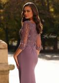 Picture of: Long Mother of the Bride Dress with Beaded Lace Bodice in Dusty Purple, Style: 32738, Detail Picture 2
