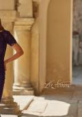 Picture of: Short Sleeve Lace Bodice Evening Gown in Eggplant, Style: 33331, Detail Picture 10, Landscape