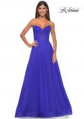 Picture of: Sweetheart Tulle and Rhinestone Prom Dress with Illusion Detail in Electric Blue, Style: 31997, Detail Picture 8