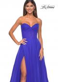 Picture of: Sweetheart Tulle and Rhinestone Prom Dress with Illusion Detail in Electric Blue, Style: 31997, Detail Picture 10