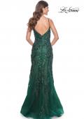 Picture of: Mermaid Sequin and Beaded Embellished Prom Dress in Emerald, Style: 32049, Detail Picture 10