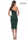 Picture of: Chic One Shoulder Midi Dress with High Slit in Emerald, Style: 30919, Detail Picture 8
