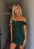 Picture of: Strapless Ruched Mini Dress in Emerald, Style: 33250, Detail Picture 3