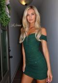 Picture of: Strapless Ruched Mini Dress in Emerald, Style: 33250, Detail Picture 4