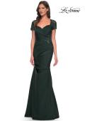 Picture of: Satin Evening Dress with Lace and Scoop Neckline, Style: 27989, Detail Picture 8