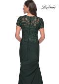 Picture of: Satin Evening Dress with Lace and Scoop Neckline, Style: 27989, Detail Picture 17