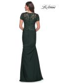 Picture of: Satin Evening Dress with Lace and Scoop Neckline, Style: 27989, Detail Picture 7