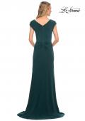 Picture of: Jersey Dress with Knot at Waist and Short Sleeves in Emerald, Detail Picture 7