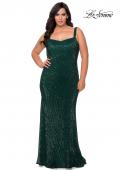 Picture of: Long Sequin Plus Size Prom Dress for Curves in Emerald, Style: 28875, Detail Picture 1