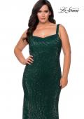 Picture of: Long Sequin Plus Size Prom Dress for Curves in Emerald, Style: 28875, Detail Picture 4
