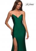 Picture of: Rhinestone Strap Simple Long Jersey Dress in Emerald, Main Picture