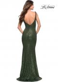 Picture of: Long Stretch Sequin Gown with Low Back, Style: 30187, Detail Picture 12