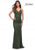 Picture of: Wrap Style Long Gown in Beautiful Sequin, Style: 30362, Detail Picture 1
