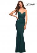 Picture of: Prom Dress with Knot at Waist and Open Back in Green, Style: 30471, Detail Picture 1